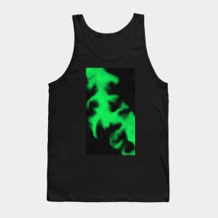 green flame pixel art Tank Top